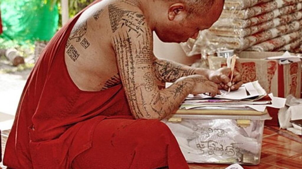 Pesona Spiritual Hasil Tato Para Biksu Thailand yang Memukau